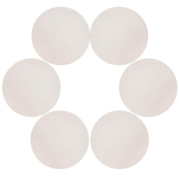 Coasters Faux Leather Coasters (6pc) - Living Simply House