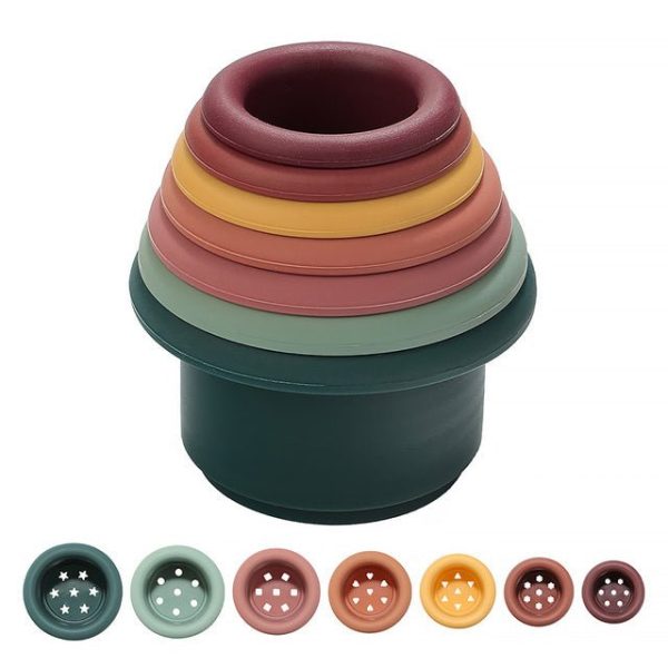 Children's Silicone Stacking Cups - Living Simply House